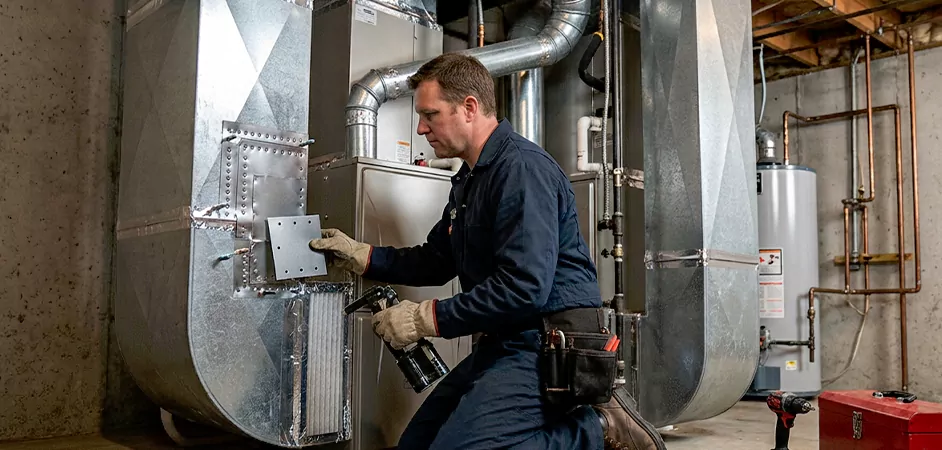 Supply and Return Plenum Repair in Passaic